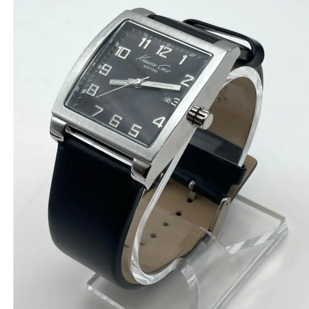 Kenneth Cole New York KC1239 Men's Watch 36mm - New Battery - WR Adjustable Date